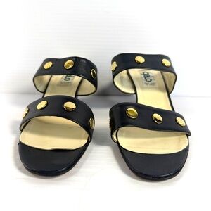 Black and Gold Women's Sandals